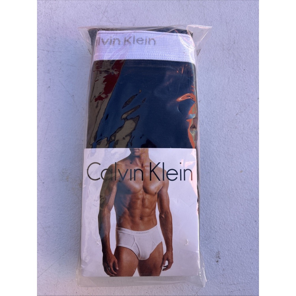 2008 Calvin Klein Black Briefs Underwear 3 Pack Men's Size 34 Vintage #U1000 NEW